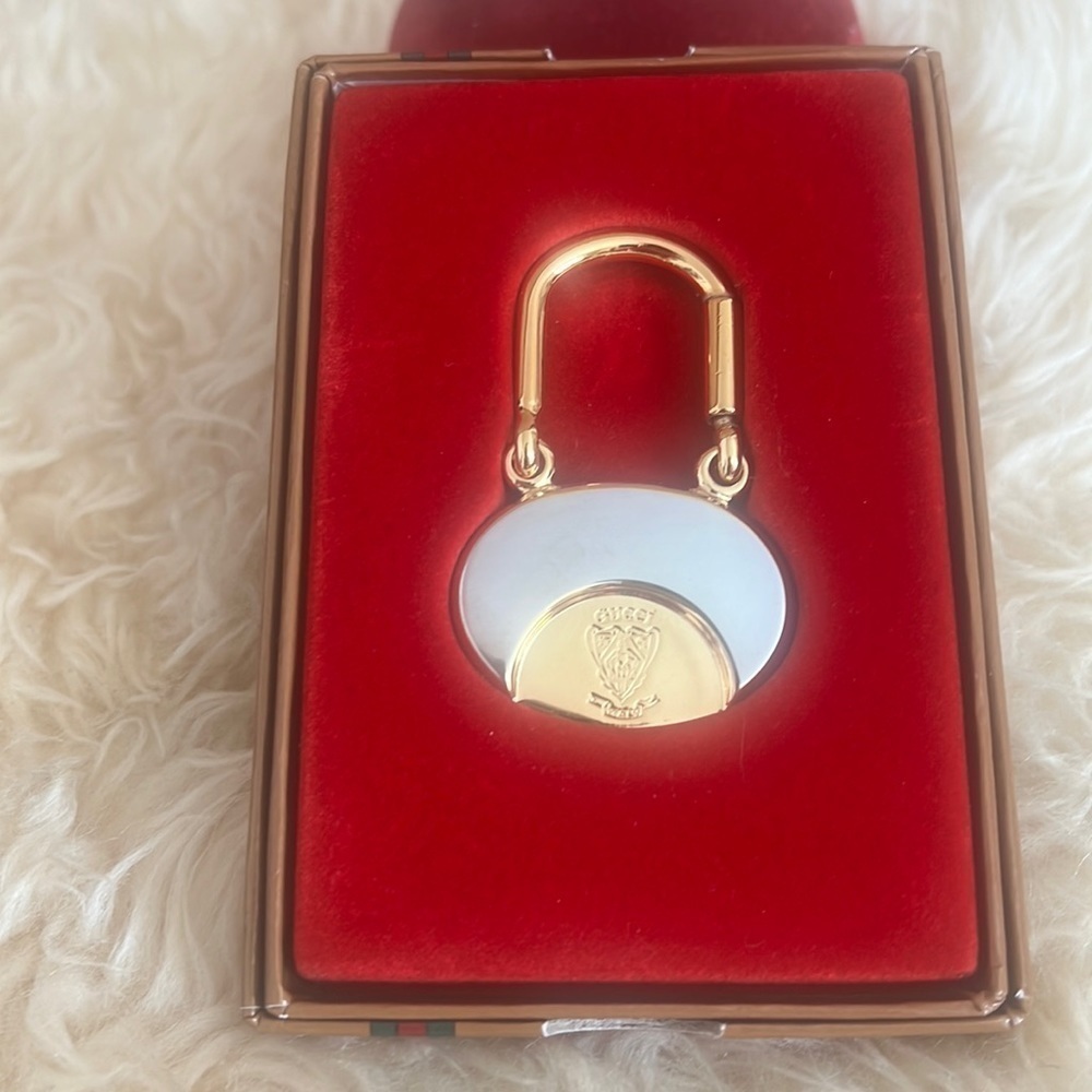 Vintage NIB 1981 GUCCI Key Ring Centennial Of The Founder - Picture 3 of 7